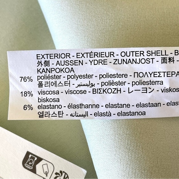 NWT Zara Asymmetric Skort Green Apple XS - Picture 12 of 12